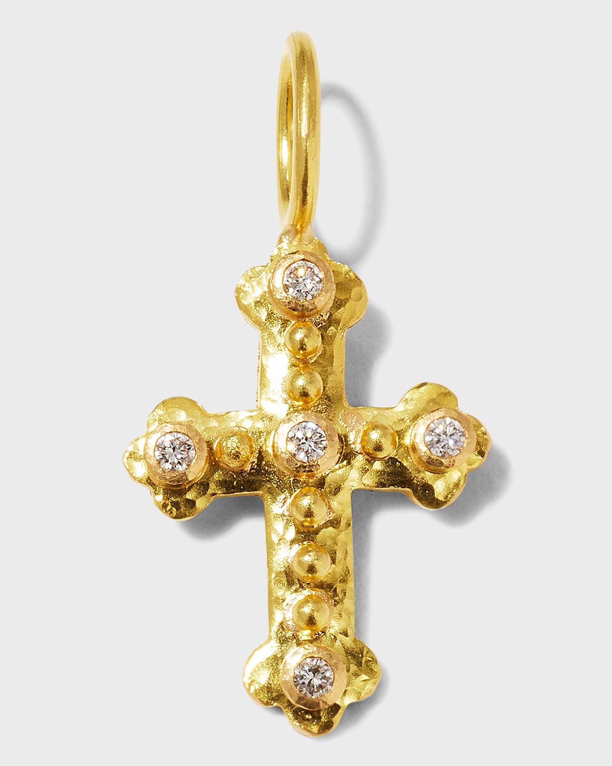 Diamond Byzantine Cross Pendant