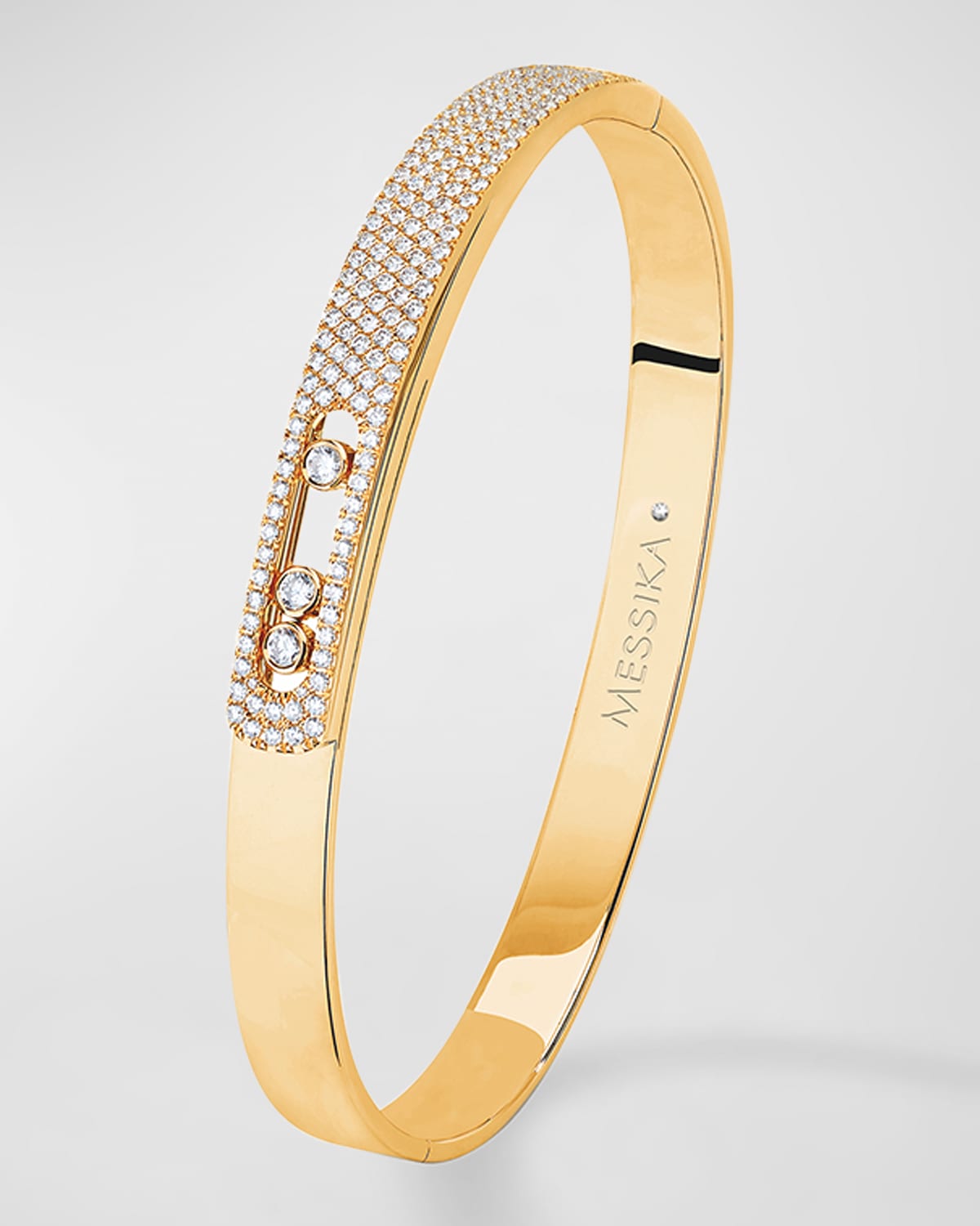 Messika Move Noa 18k Yellow Gold Diamond Bangle In 05 Yellow Gold