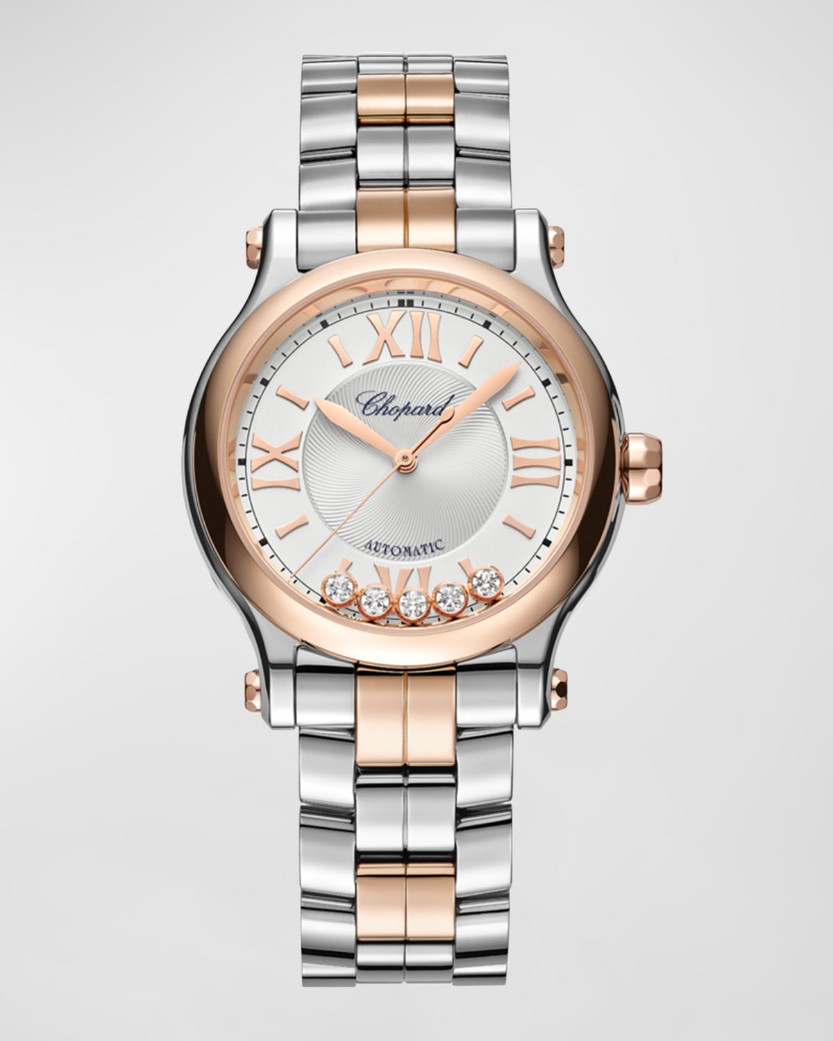 Happy Sport 33mm 18K Rose Gold Two-Tone Watch