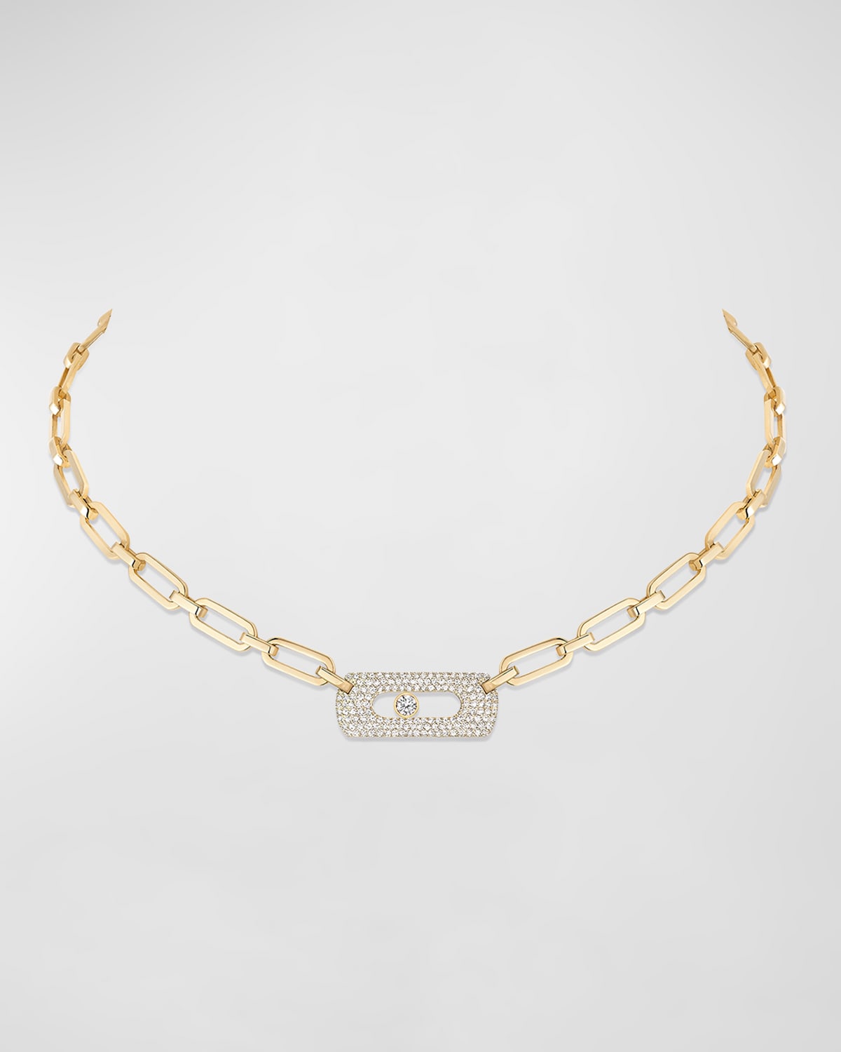 Messika My Move Diamond Necklace In 18k Yellow Gold In 05 Yellow Gold