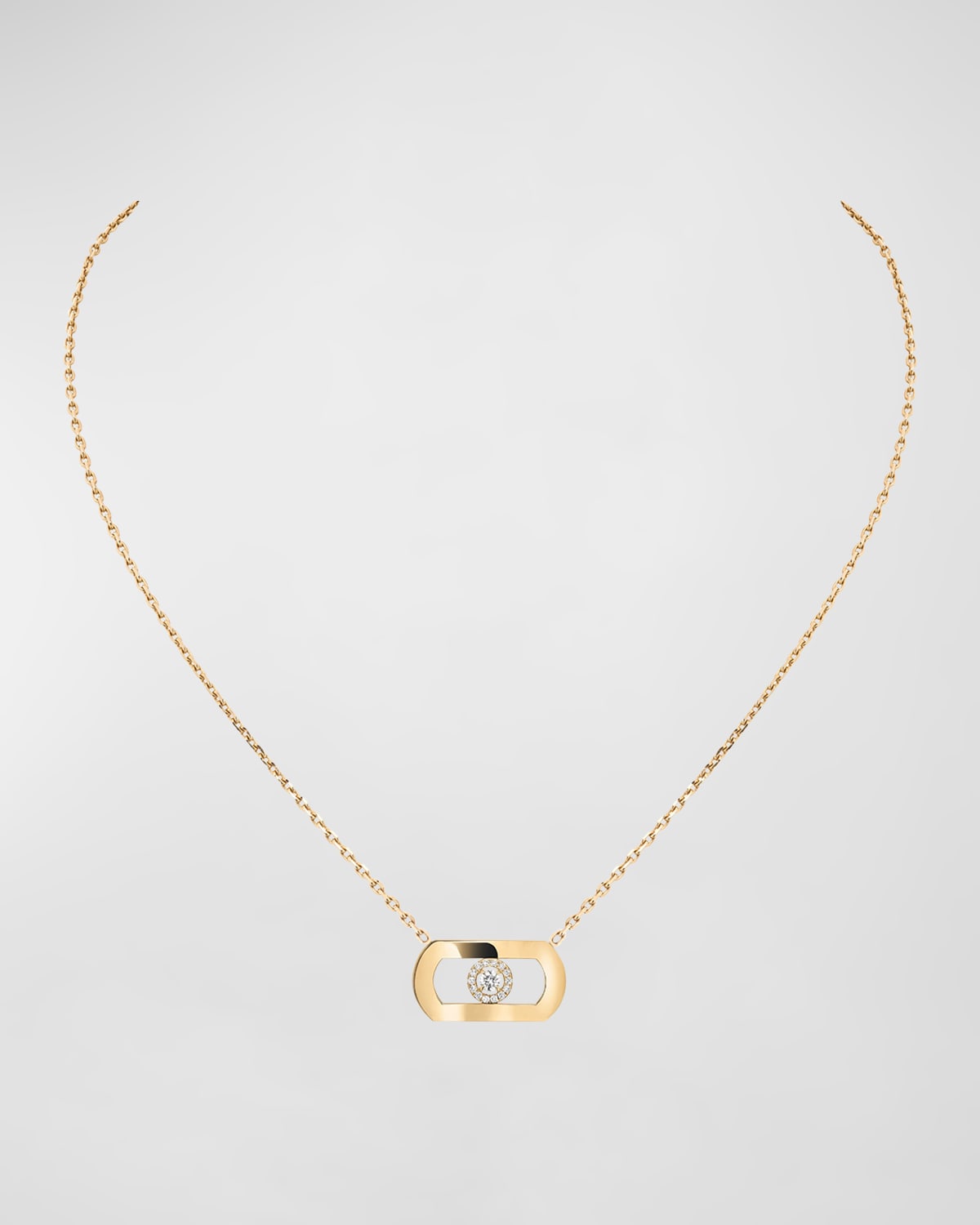 Lucky Move 18K Yellow Gold Diamond Necklace