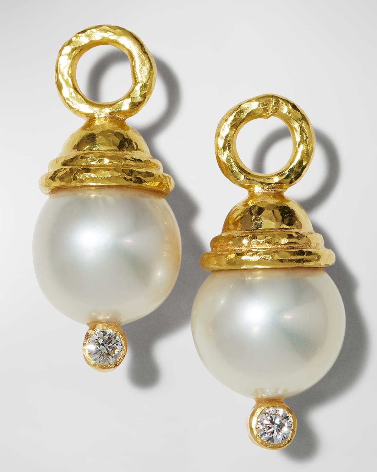 Pearl & Diamond Earring Pendants