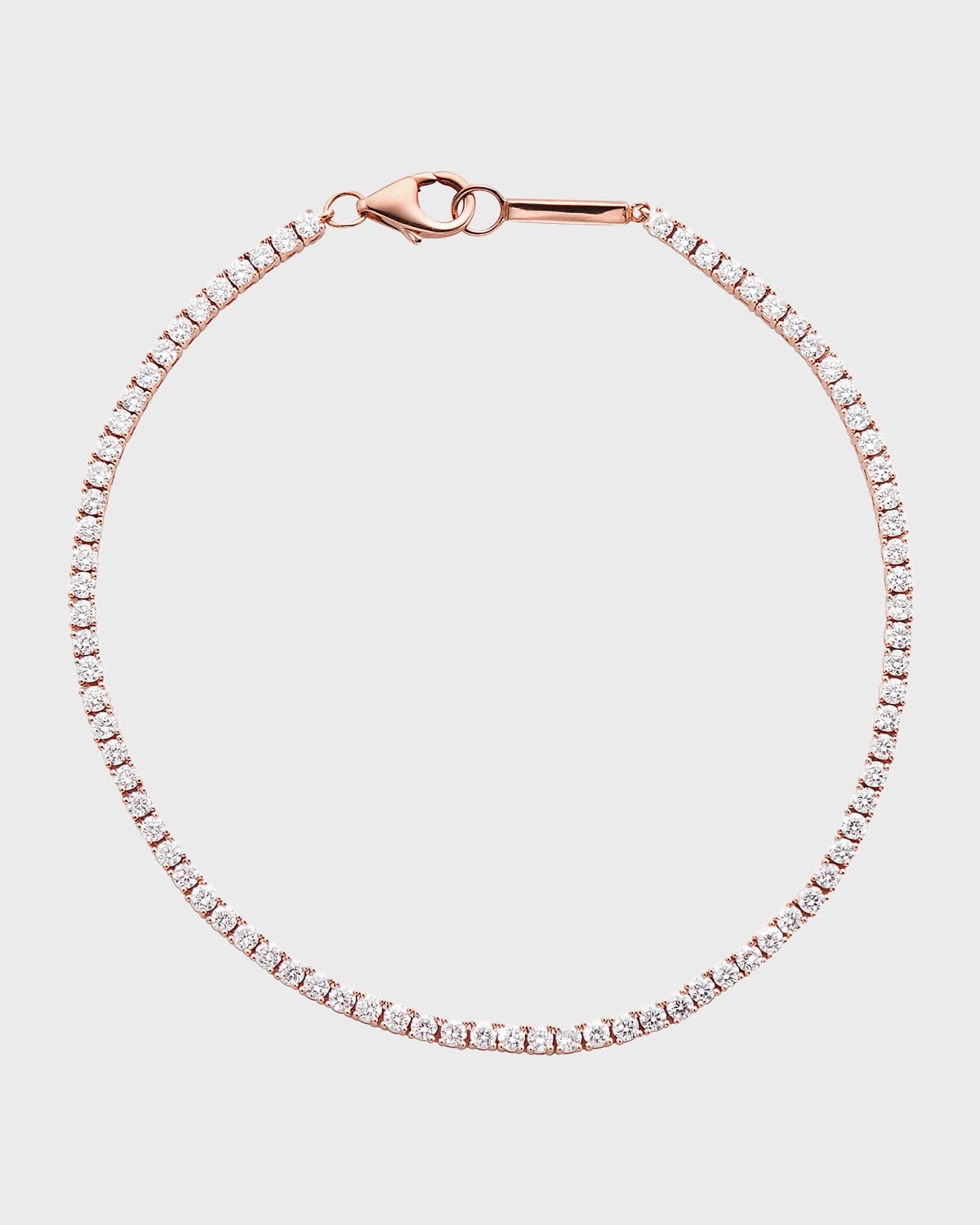 Lana 14k Rose Gold Diamond Tennis Bracelet