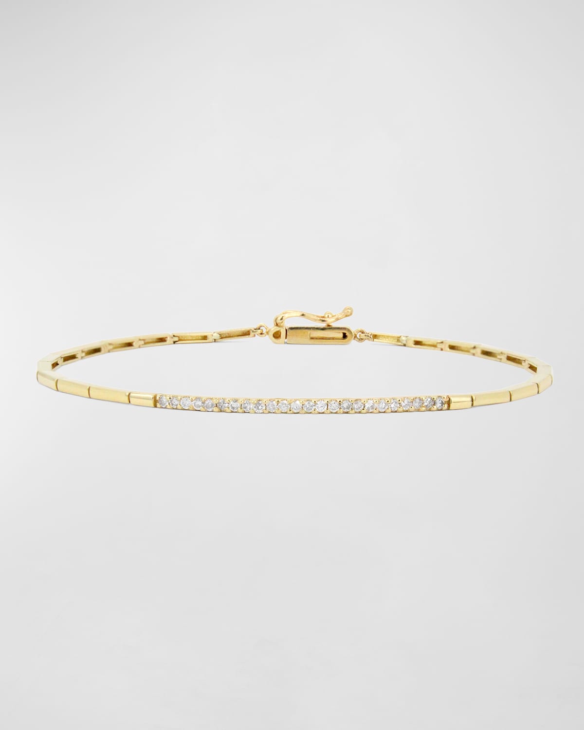 Pave Diamond Geo Link Bracelet