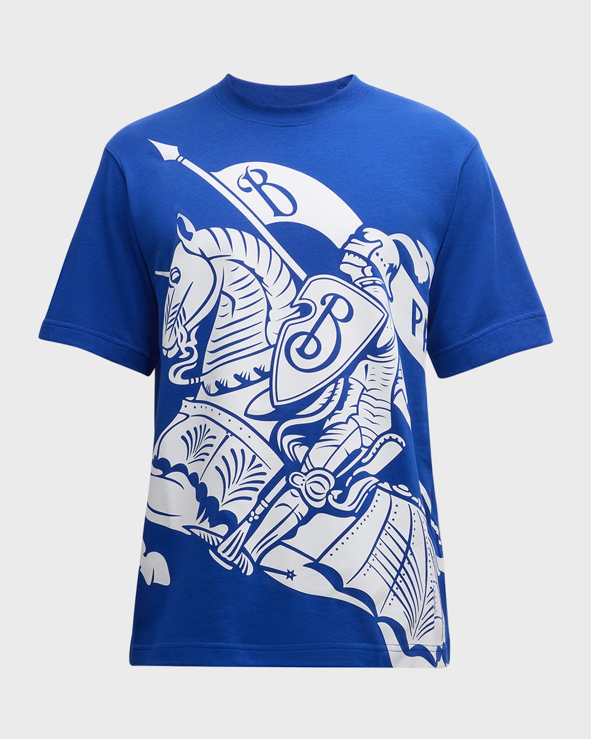 Burberry Ekd-print Cotton T-shirt In Knight