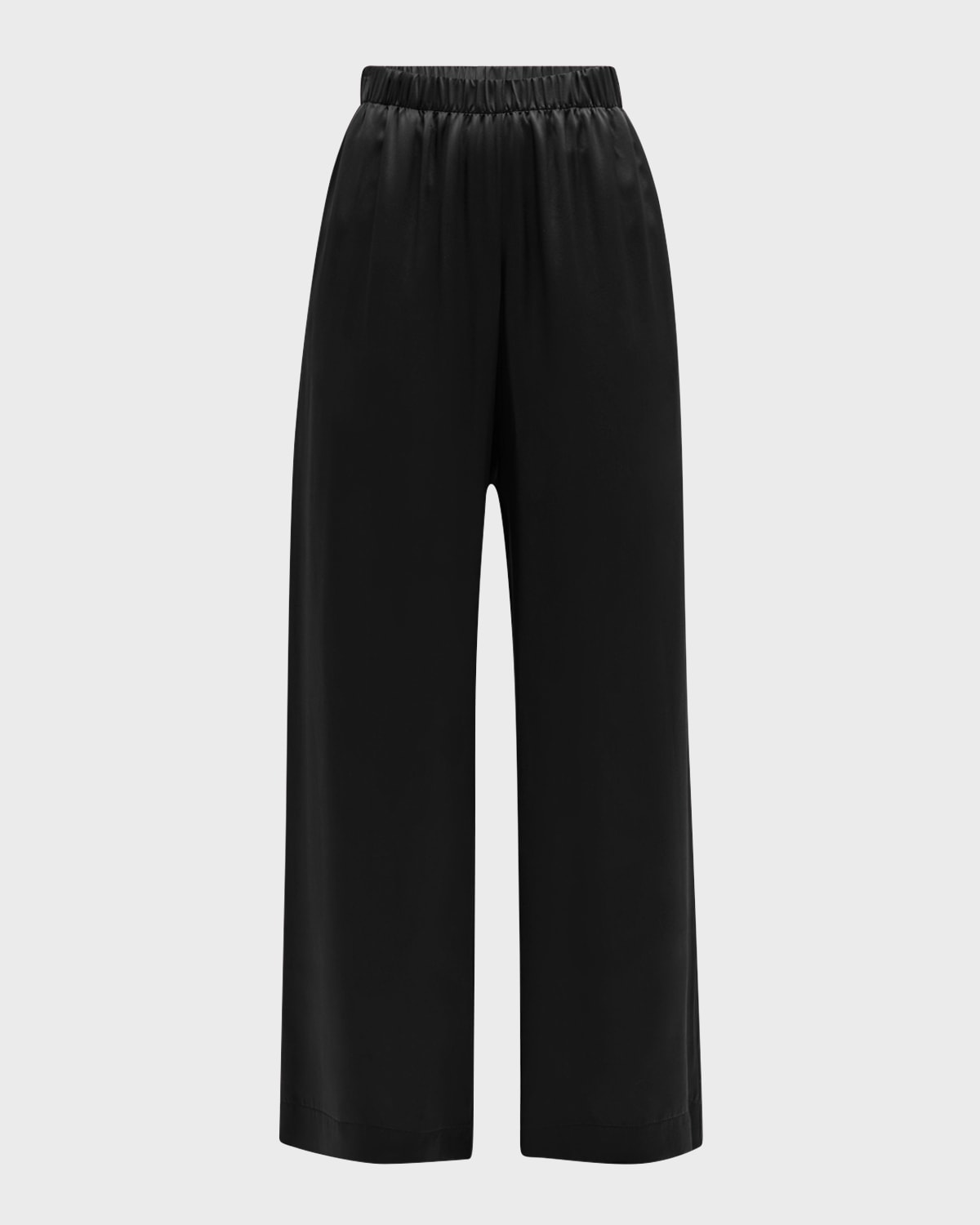 Sablyn Brynn Wide-leg Silk Pants In Black