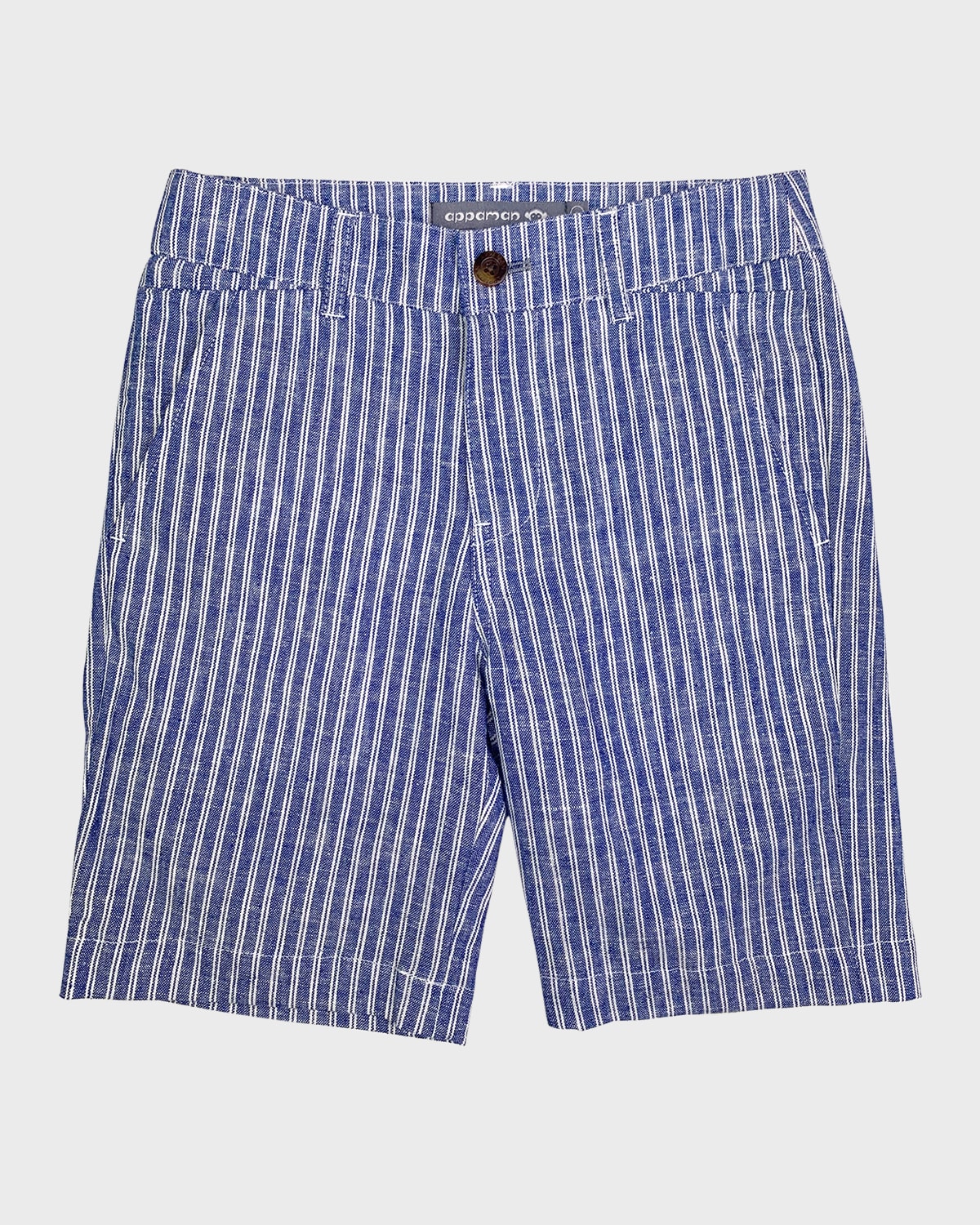 Boy's Linen-Cotton Trouser Shorts, Size 2-12