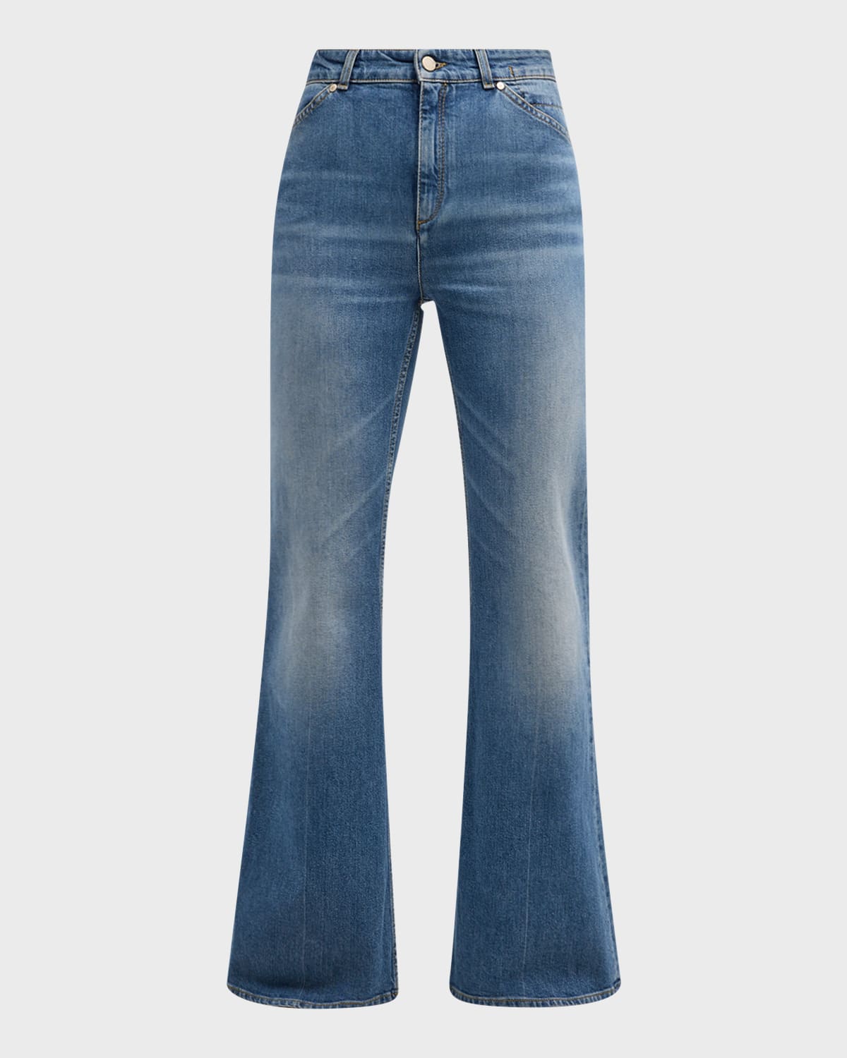 Denim Love High-Rise Flared-Leg Jeans