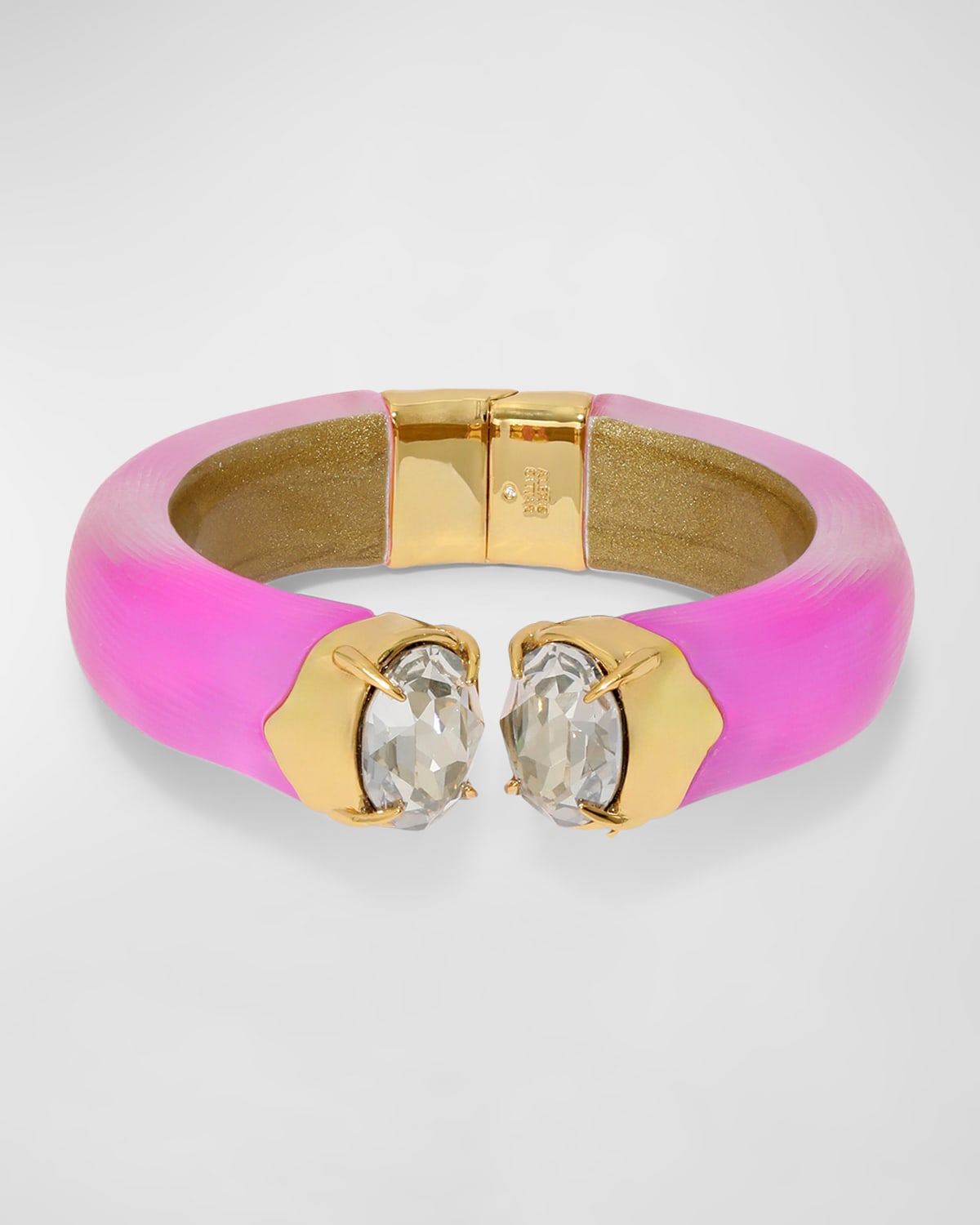 Alexis Bittar Bonbon Crystal Lucite® Hinged Bracelet In Azalea
