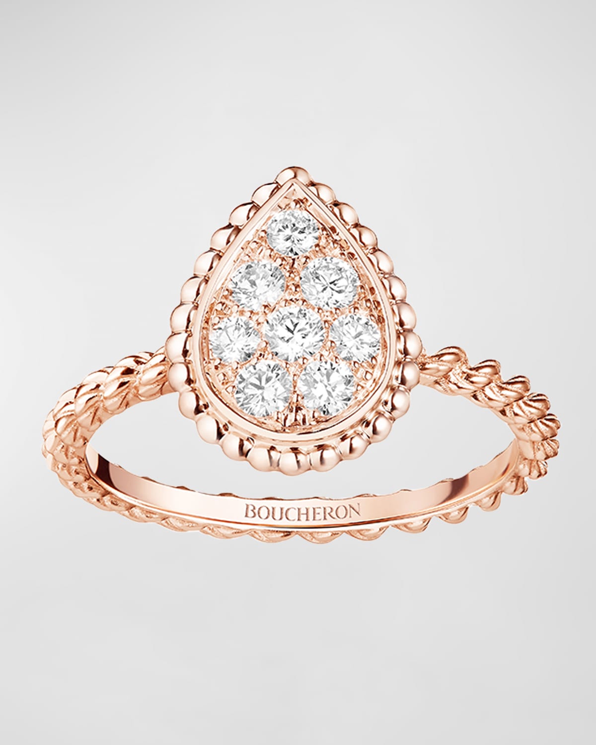 Serpent Boheme 18K Rose Gold Diamond Ring