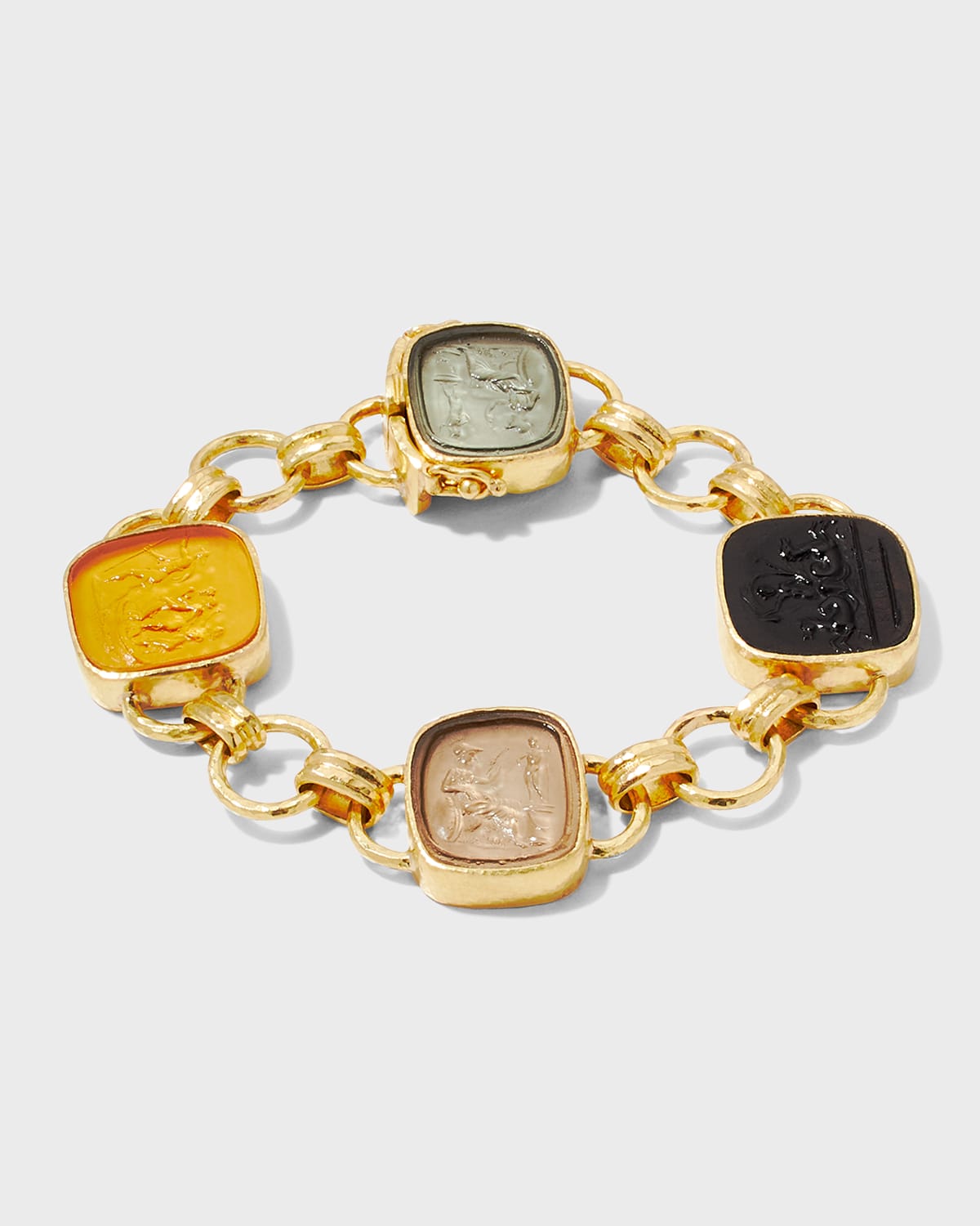 Venetian Glass Intaglio Minerva Bracelet