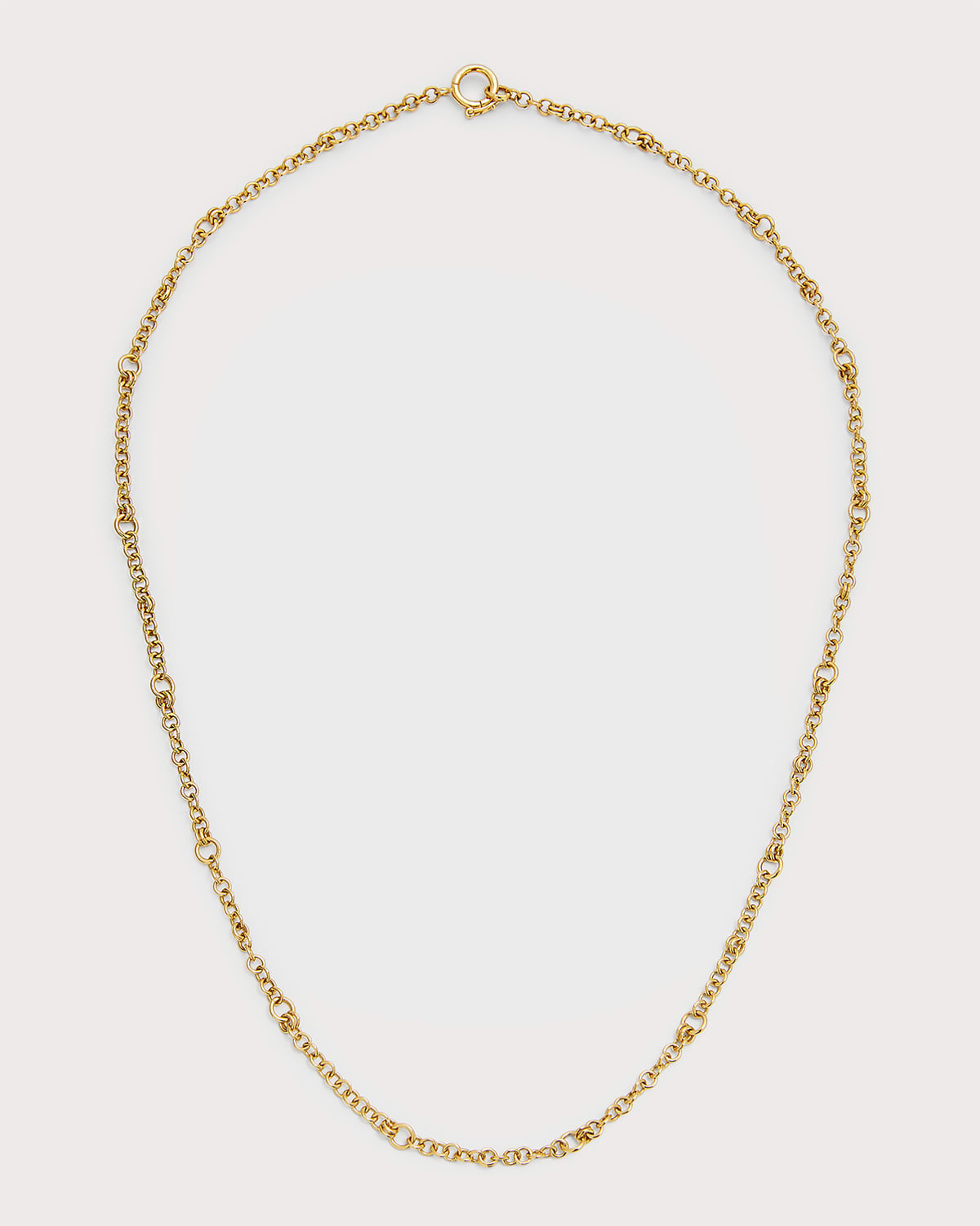 18k Yellow Gold Gravity Chain Necklace, 18"L