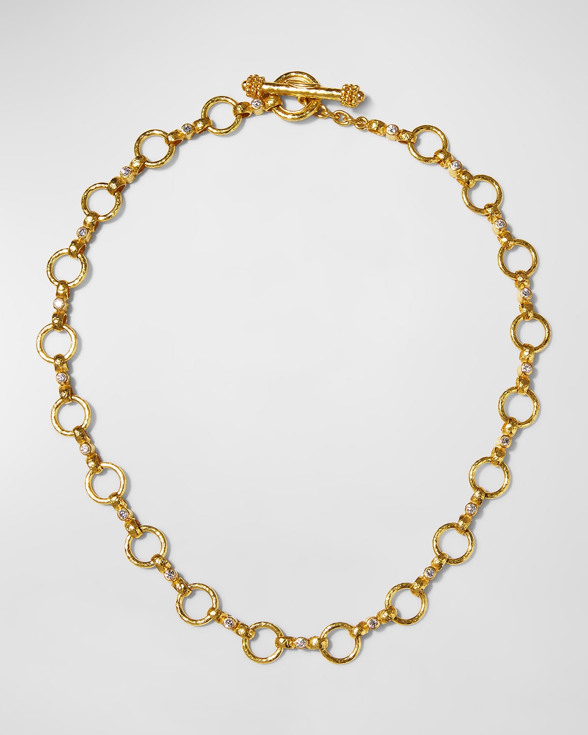 19k Diamond Celtic Link Necklace