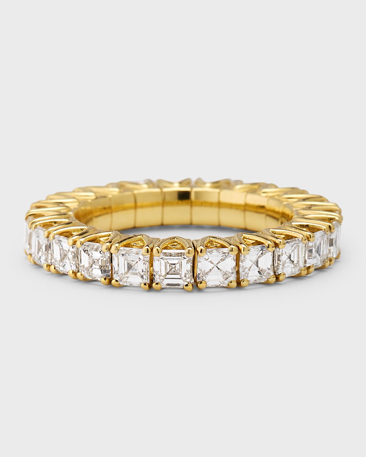 18K Yellow Gold Diamond Xpandable Ring