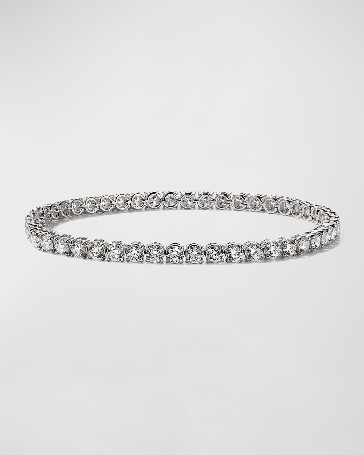 18k White Gold Diamond Tennis Bracelet, 7.19tcw