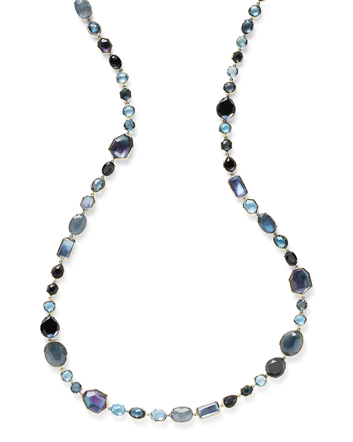 Ippolita Sophia 18k Necklace In Waterfall, 39.5"l In Blue