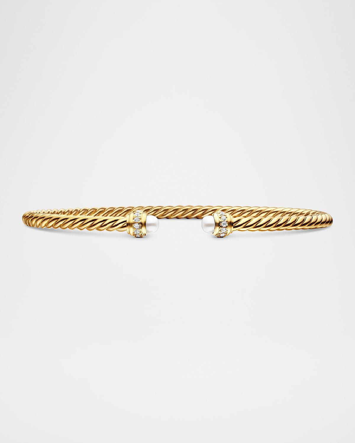 3mm Cablespira Bracelet in 18K Gold