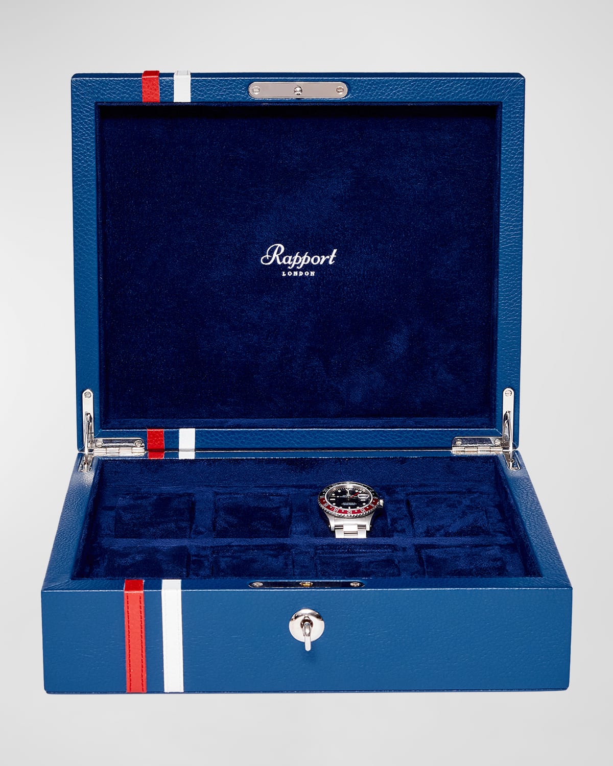 Rapport Greenwich Range Eight Watch Box In Navy