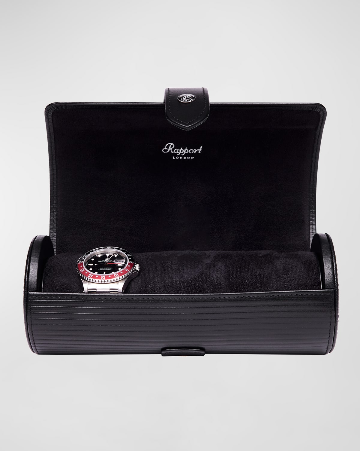 Shop Rapport Nova Three Watch Roll In Black