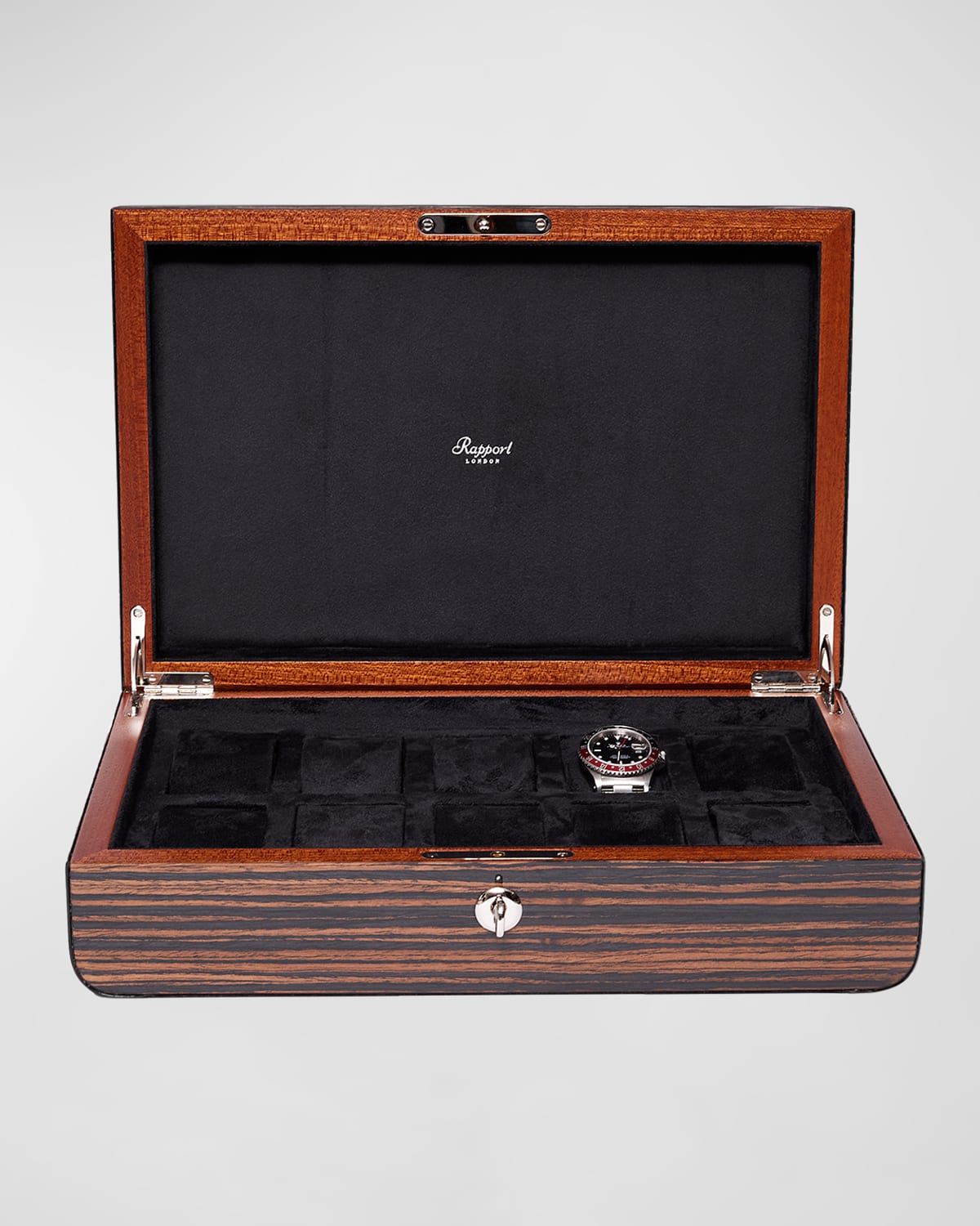 Shop Rapport Mayfair Ten Watch Box In Macassar