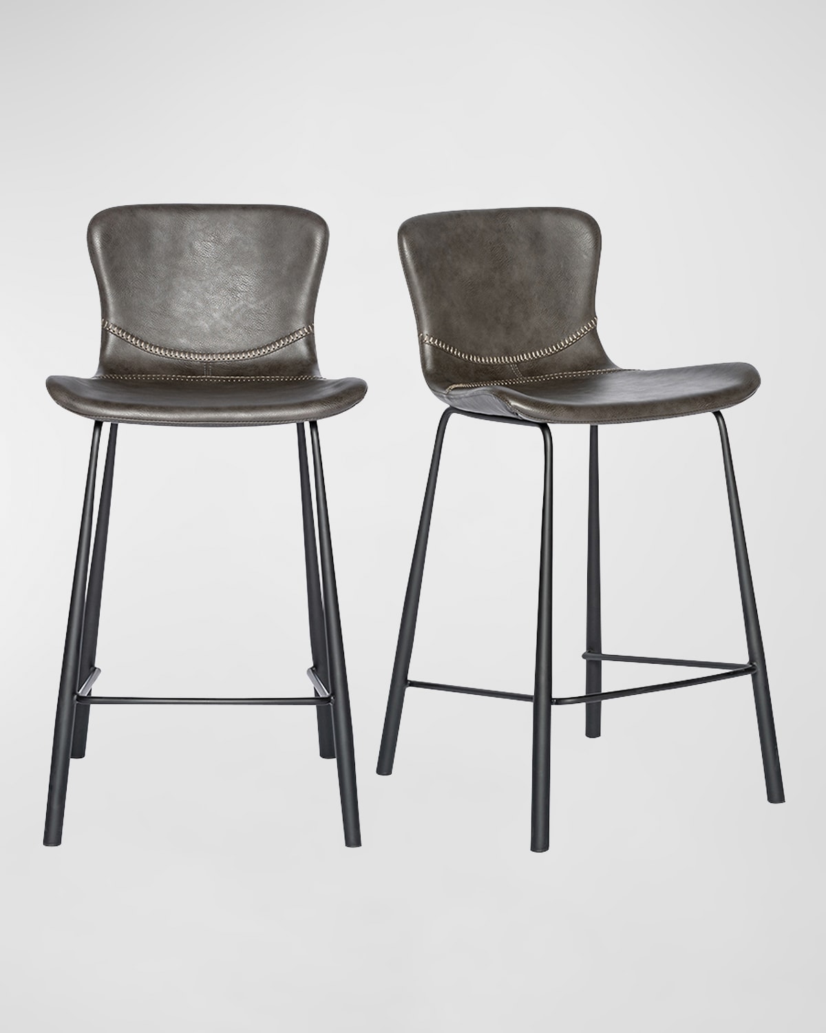 Euro Style Melody Counter Stool In Dark Gray