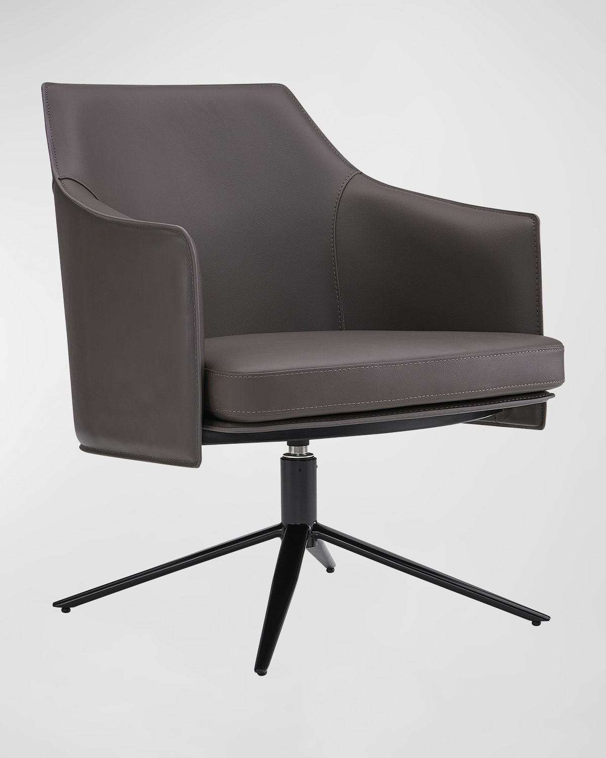 Euro Style Signa Lounge Chair In Dark Grey