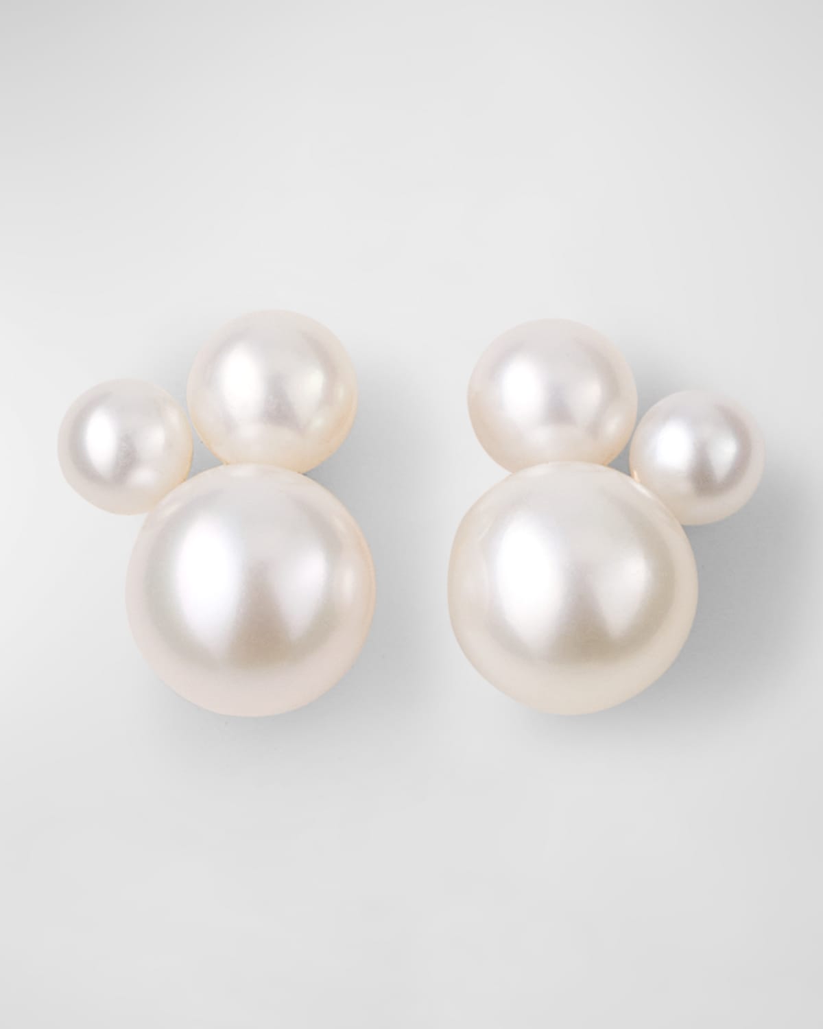 Poppy Finch Pearl Cluster Earrings