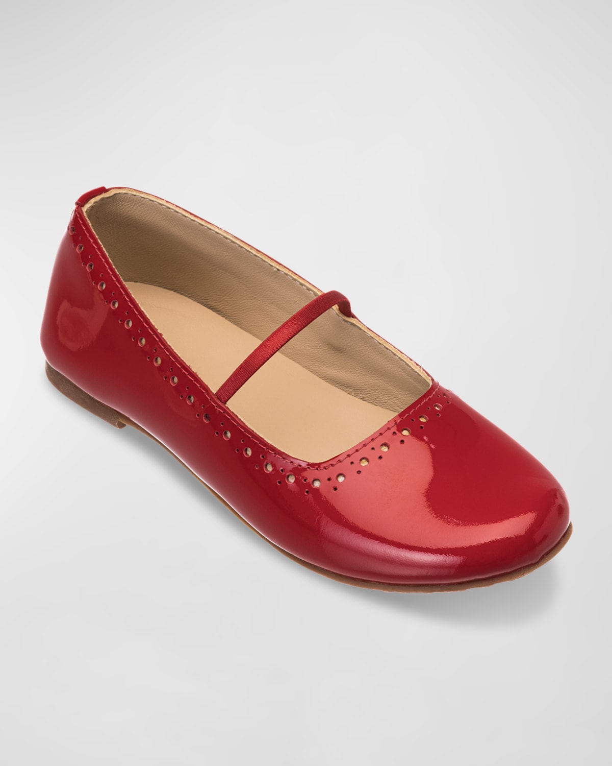 Elephantito Kids' Sasha Ballet Flat In Red