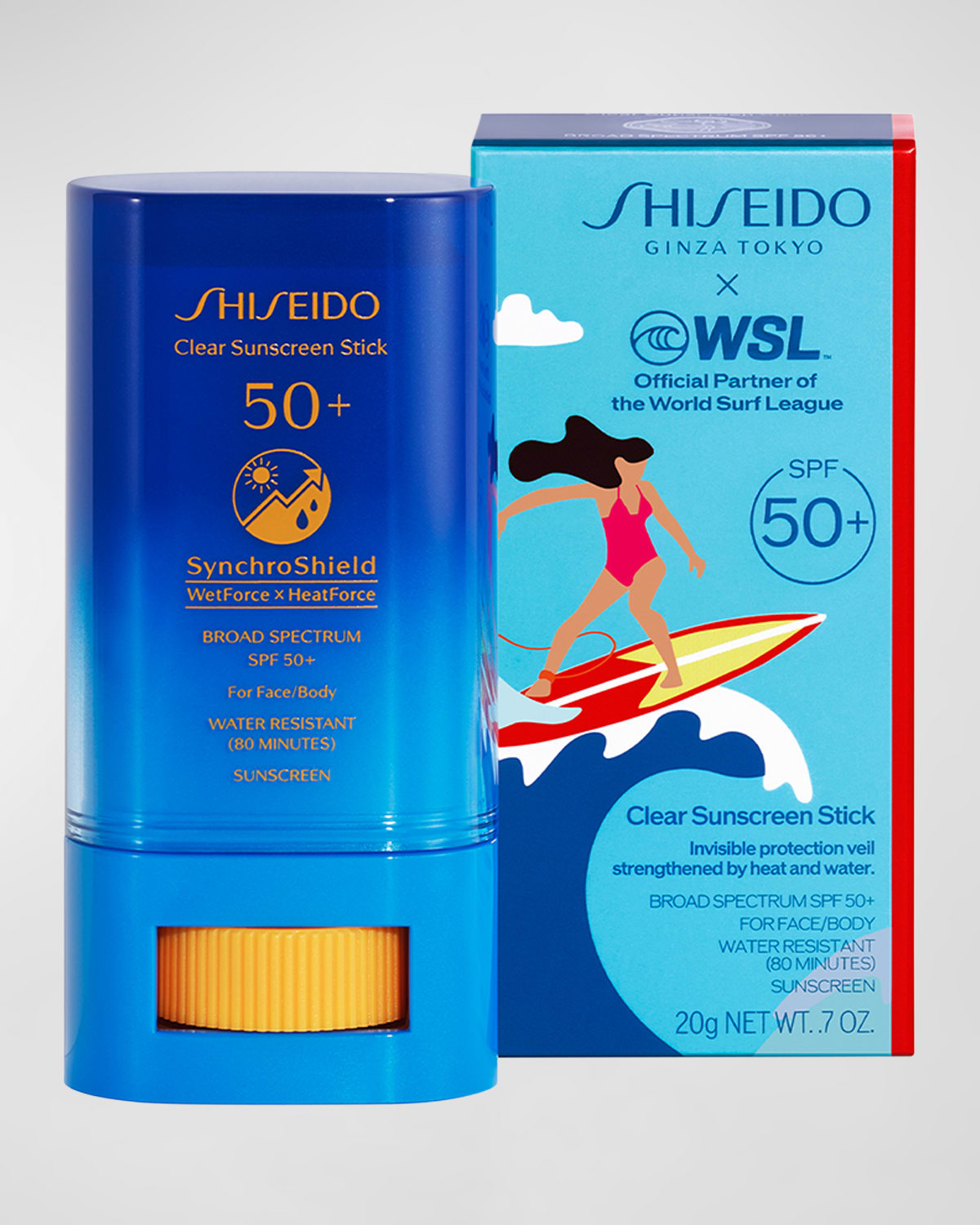 Shop Shiseido Limited Edition World Surf League Clear Sunscreen Stick Spf 50+, 20g