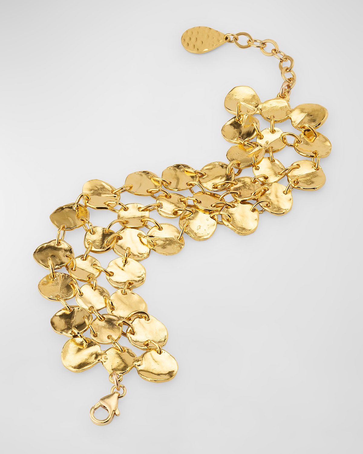 Devon Leigh Multi-circle Gold-plated Bracelet