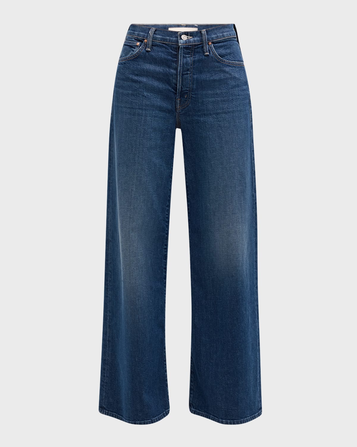Mother The Twister Sneak High Waist Flared Wide Leg Jeans In Cannonball