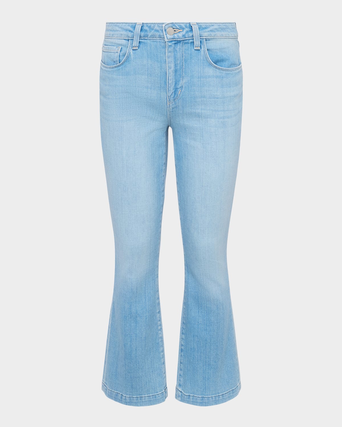 Shop L Agence Ali High-rise Slim Flare Jeans