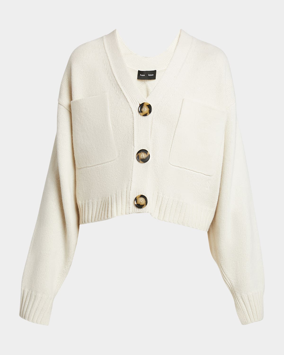 Sofia Crop Cashmere-Wool Cardigan