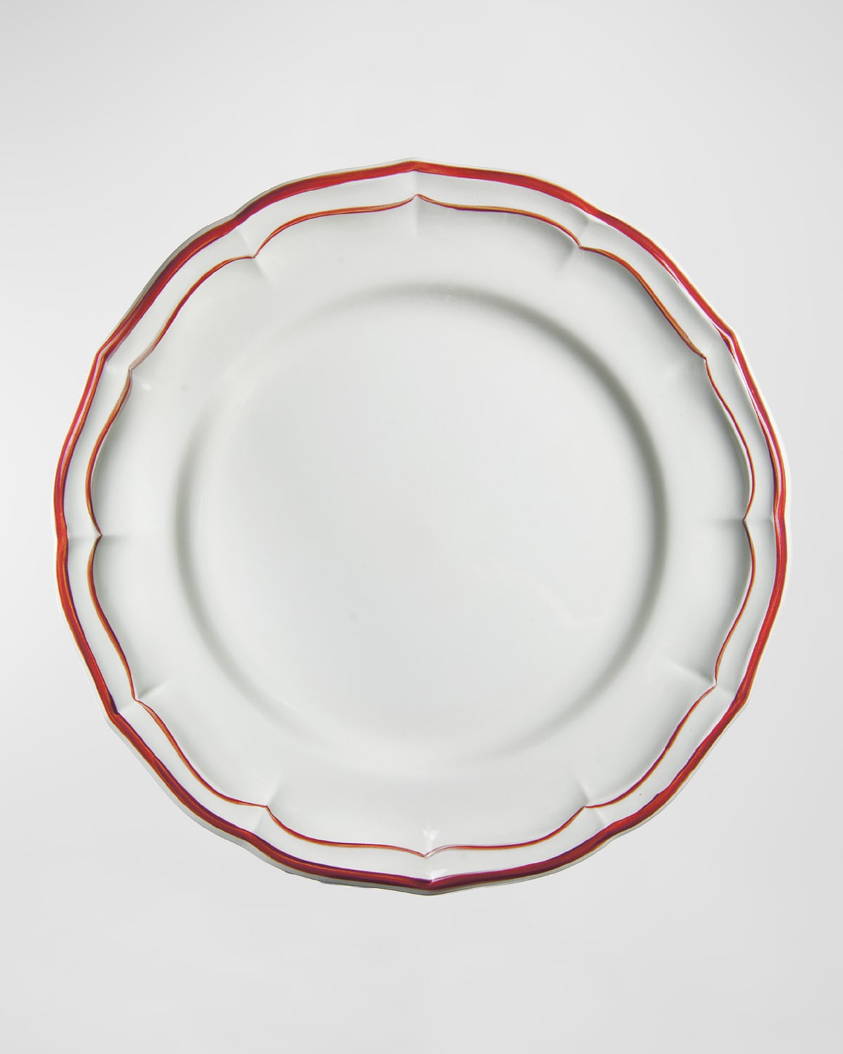 Gien Filet Canape Plate In Red