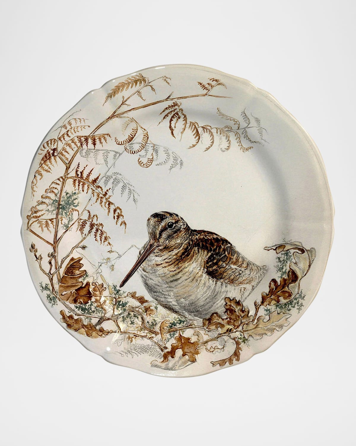 Gien Sologne Dessert Plate In Woodcock
