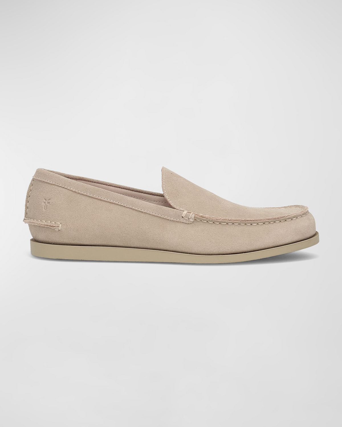 Shop Frye Men's Mason Roughout Leather Loafers In Fog
