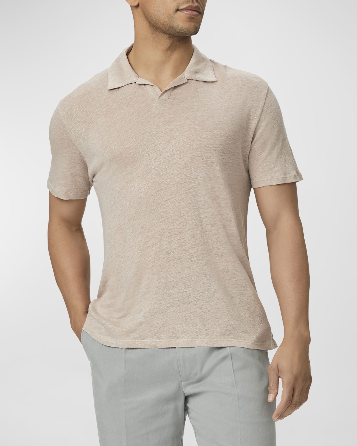 Men's Shelton Linen Polo Shirt