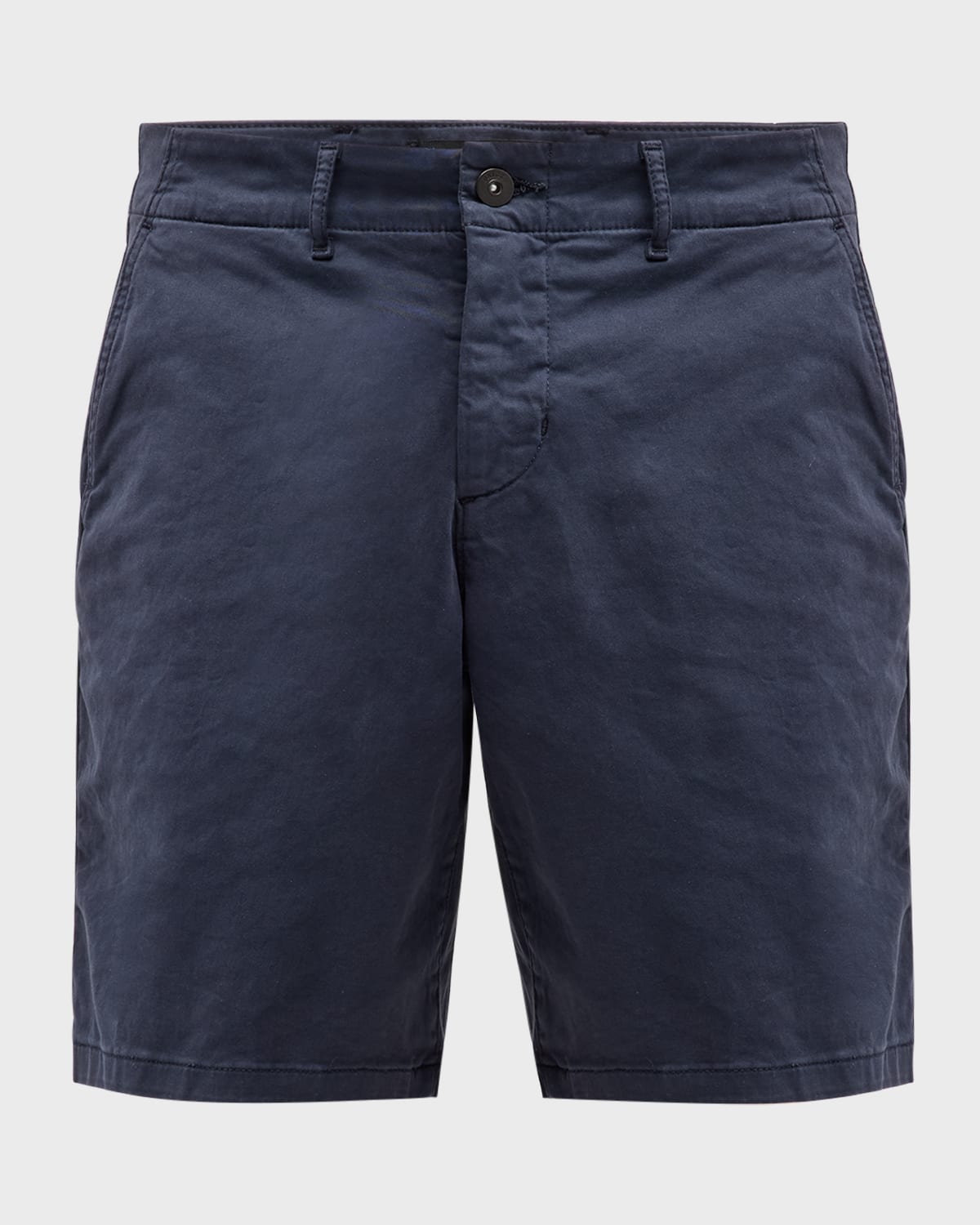 Shop Paige Men's Phillips Stretch Sateen Chino Shorts In Deep Anchr