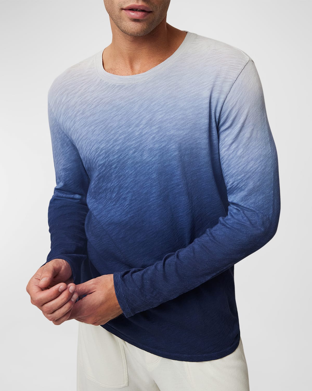 Men's Ombre Slub Jersey Long-Sleeve T-Shirt