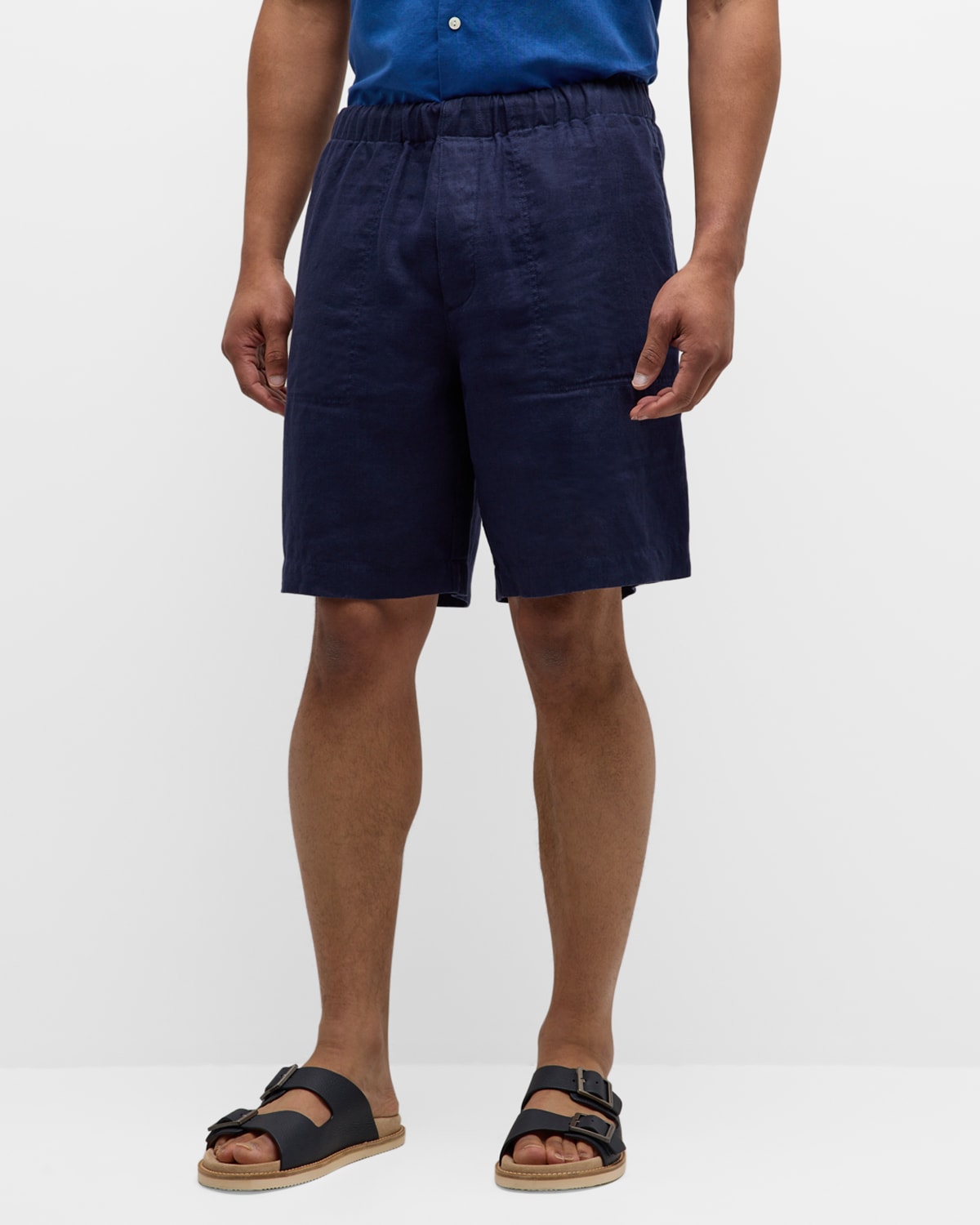 Men's Linen Pull-On Shorts