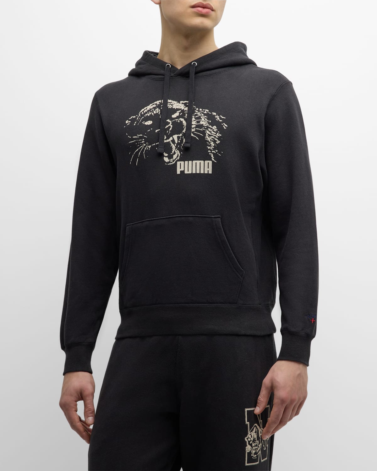 Shop Puma X Noah Men's Graphic Hoodie In Black