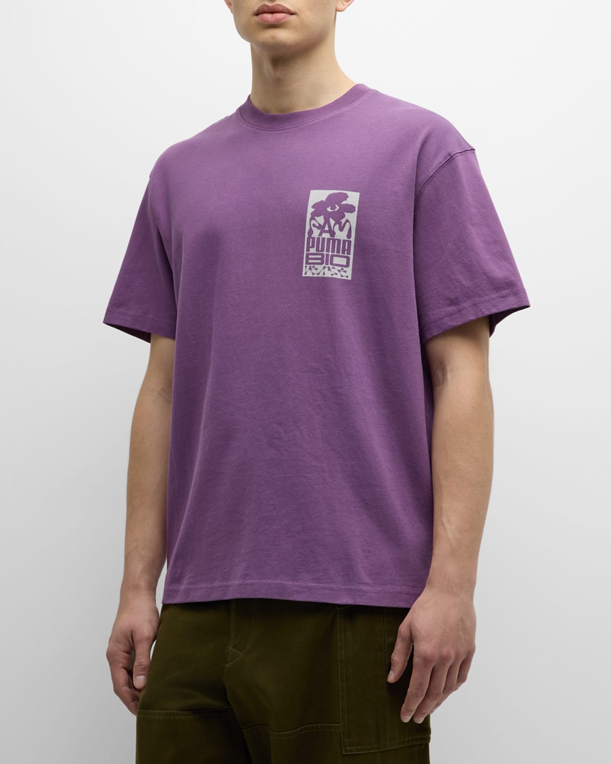 Shop Puma X P. A.m. Men's Graphic T-shirt In Purple