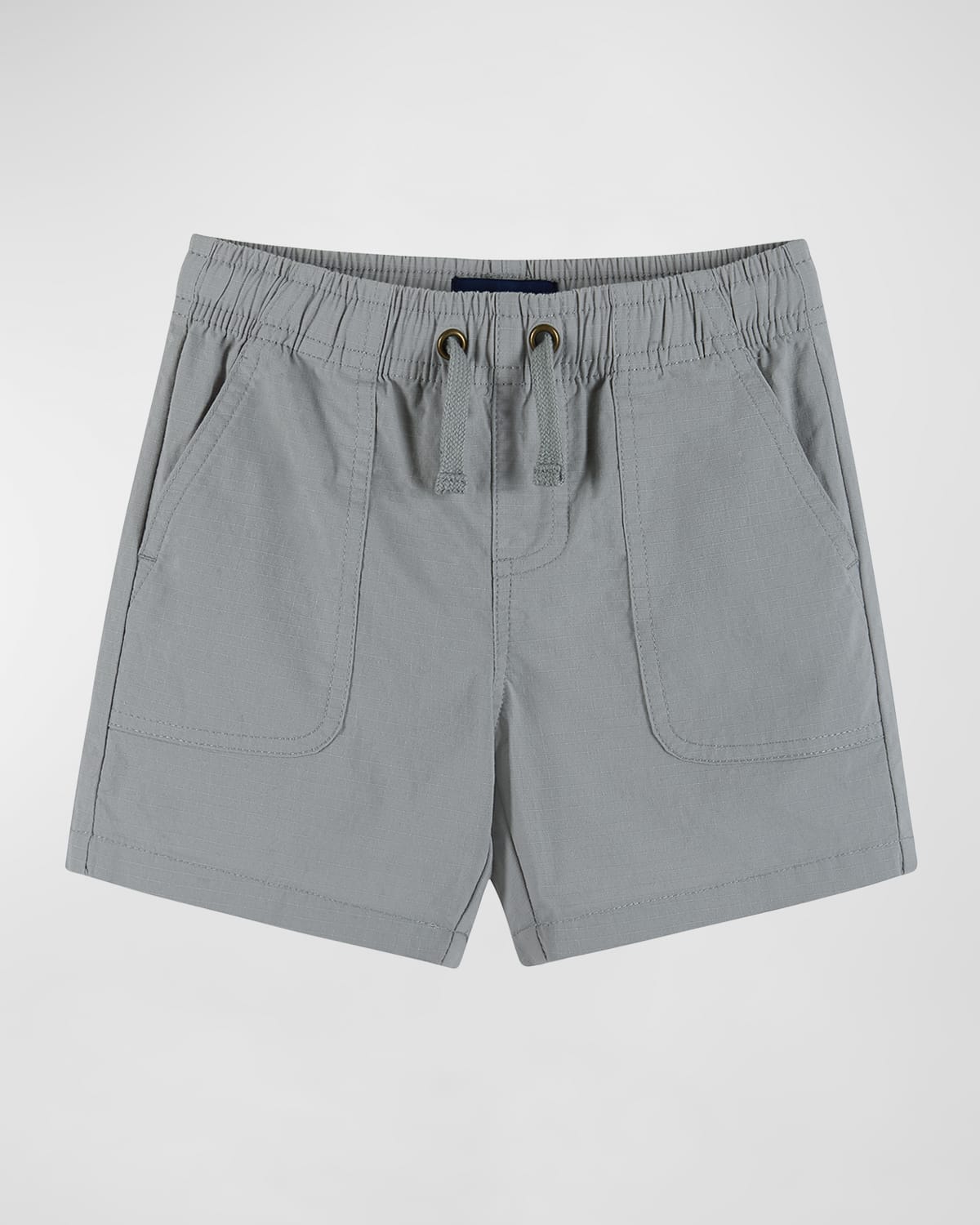 Andy & Evan Kids' Boy's Ripstop Solid Shorts In Grey