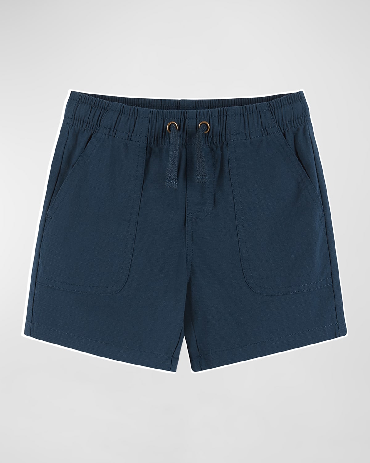 Andy & Evan Kids' Boy's Ripstop Solid Shorts In Navy