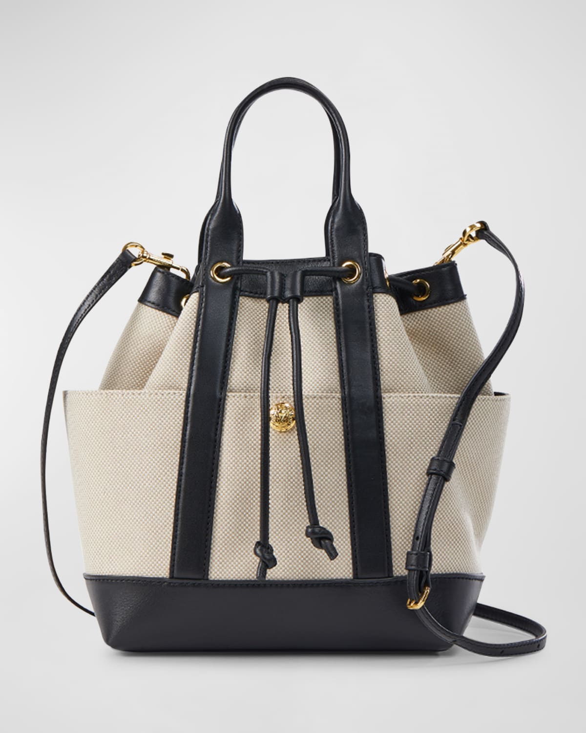 VERONICA BEARD GOODY DRAWSTRING CANVAS CROSSBODY BAG 