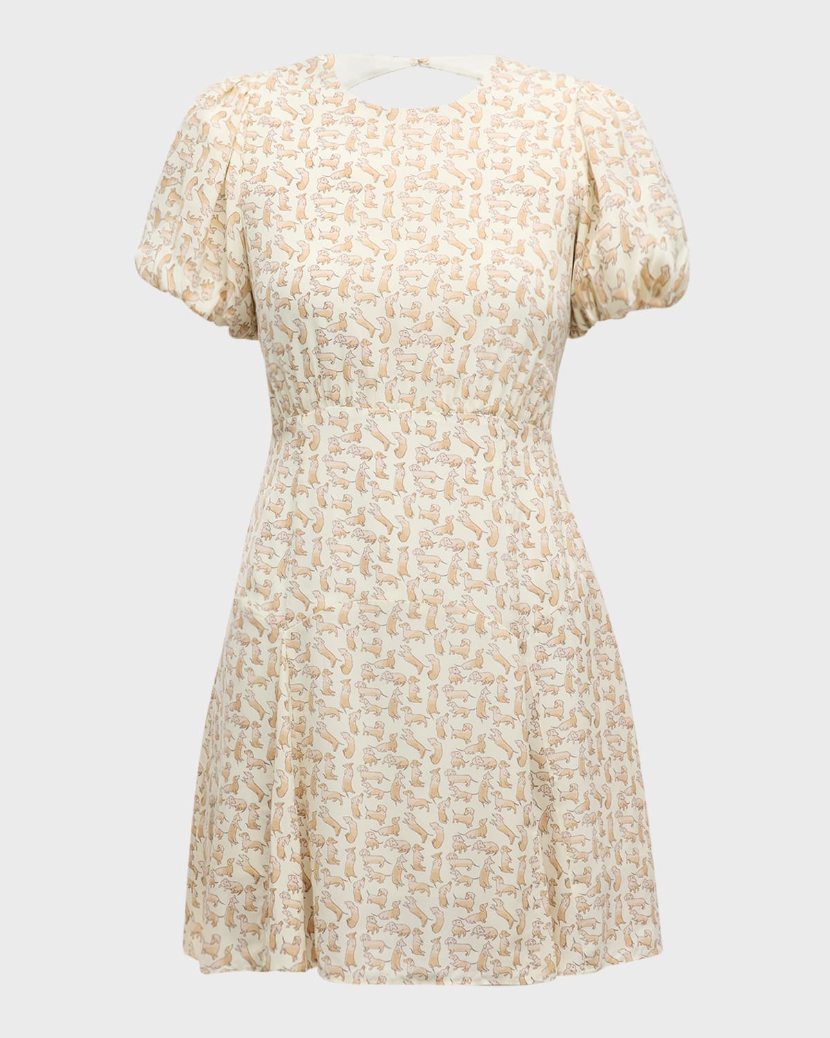 Solid & Striped The Gael Open Back Dress In The Hersh Print