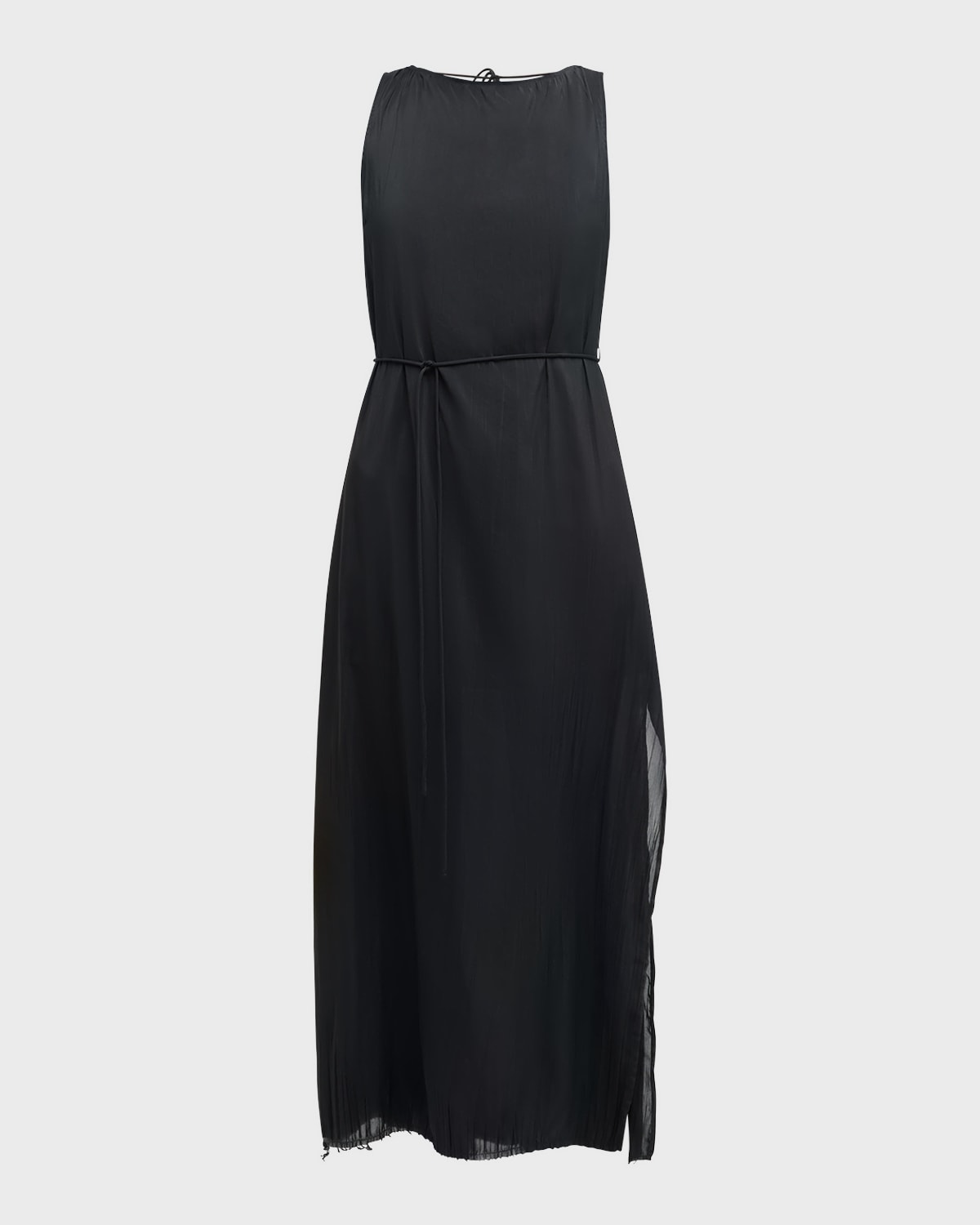 Solid & Striped The Lou Backless Maxi Dress In Noir