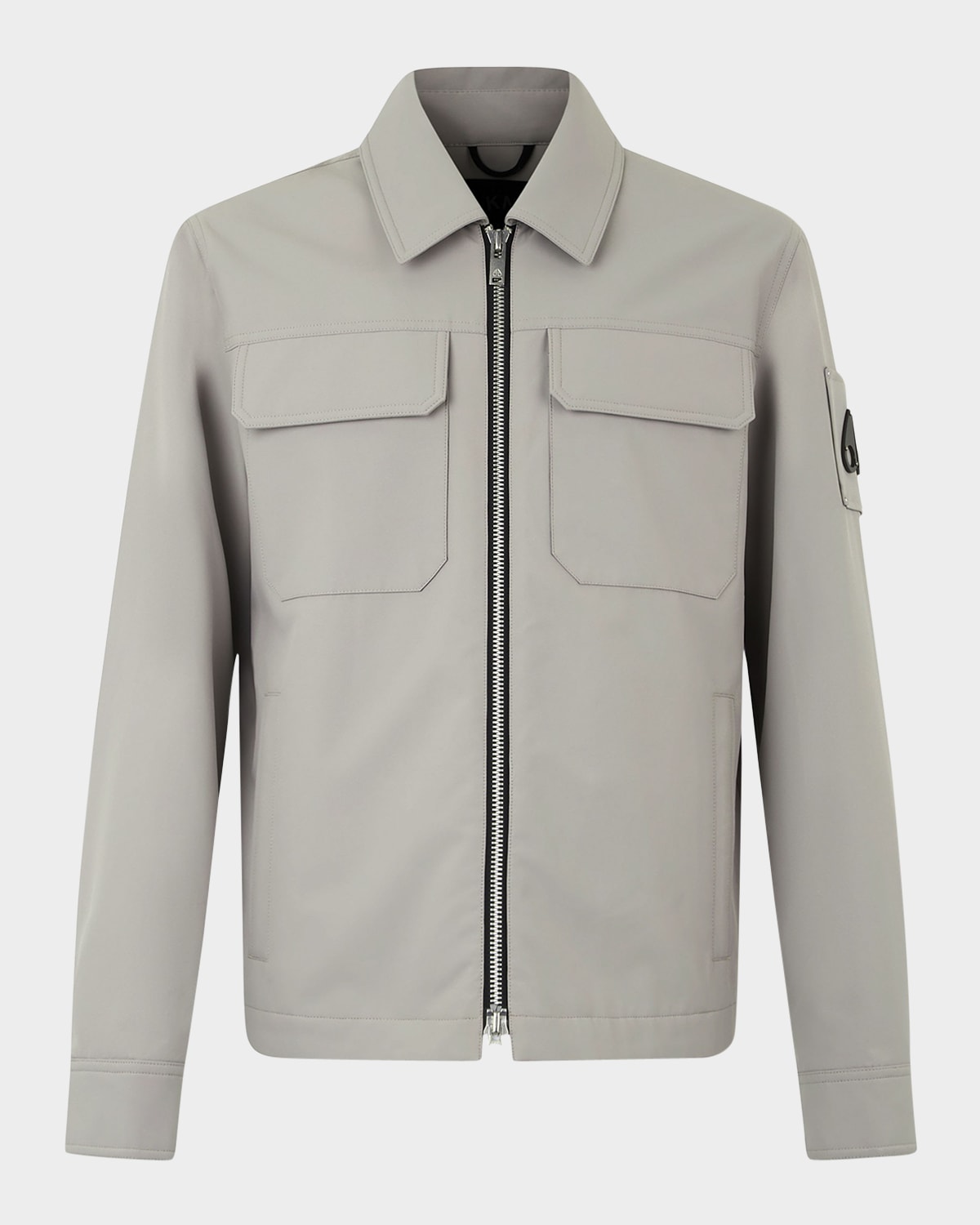 Moose Knuckles Jacques Water Repellent Shirt Jacket In Dusk