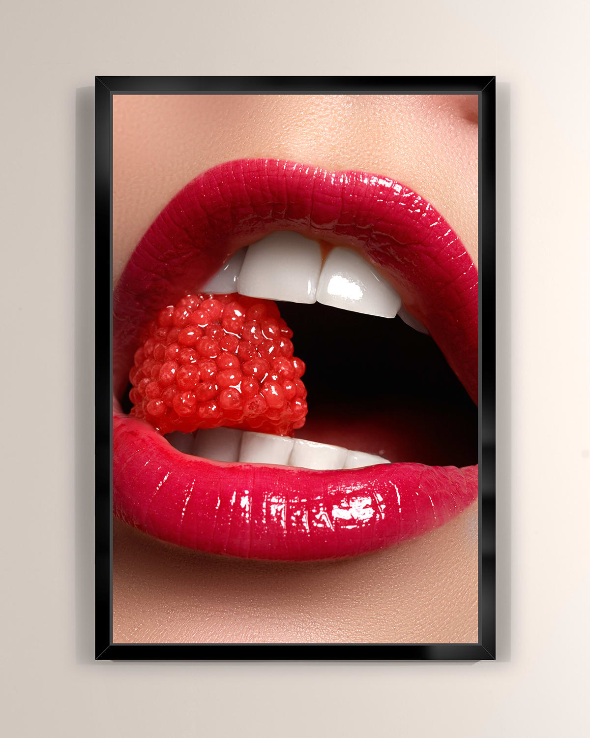 Rfa Fine Art Raspberry Delight Giclee In Red