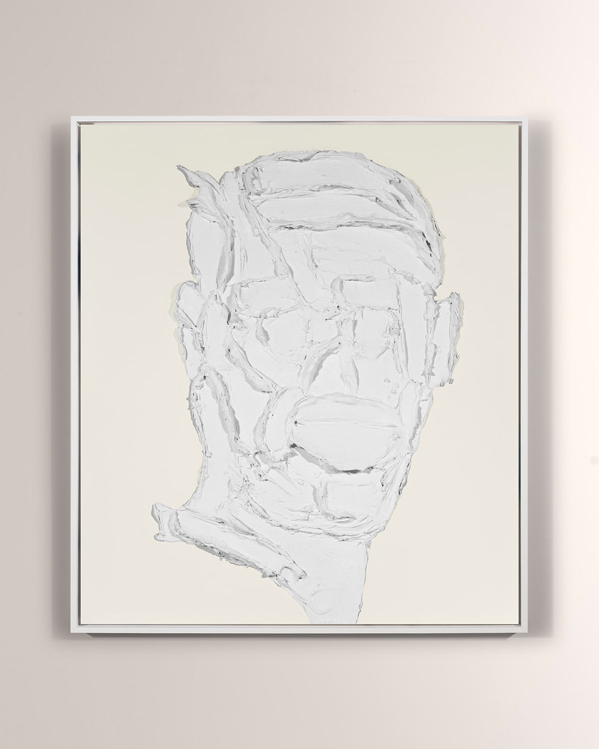 Rfa Fine Art Textured Portrait Man Giclee In White